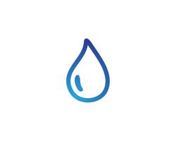 Wassertropfen Logo Template-Vektorillustrationsdesign vektor