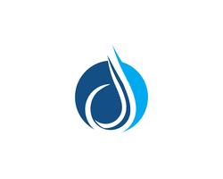 Wassertropfen Logo Template Vektor