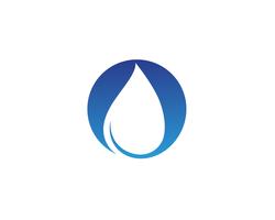 Wassertropfen Logo Template Vektor