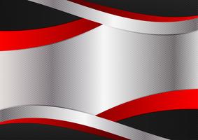Silver röd och svart färg grafik design. Vektor geometrisk abstrakt bakgrund med kopia utrymme