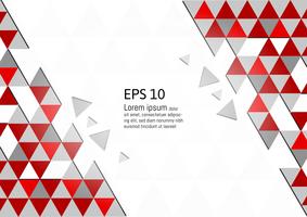 Vektor abstrakt geometrisk röd och grå bakgrund modern design eps10 med kopia utrymme