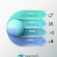 Moderne Infografik Optionen Banner. vektor