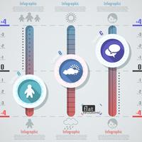 Flaches Infographik Design vektor