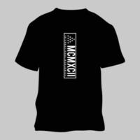 Mockup-Vektor-T-Shirt und Typografie vektor