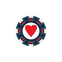 casino chip ikon poker chip vektor ikon logotyp kasino marker för poker eller roulette.vector illustration isolerad på vit bakgrund