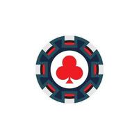 Casino-Chip-Symbol Poker-Chip-Vektor-Symbol-Logo Casino-Chips für Poker oder roulette.Vektor-Illustration isoliert auf weißem Hintergrund vektor