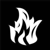 Feuer Flamme Symbol Vektor-Illustration vektor