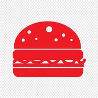 Burger ikon vektor illustration