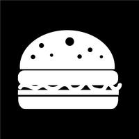 Burger ikon vektor illustration