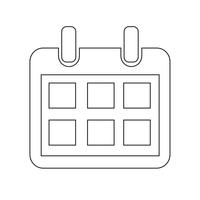 Kalender ikon vektor illustration