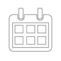 Kalender-Symbol-Vektor-Illustration vektor