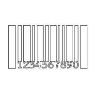 Barcode-Symbol Vektor-Illustration vektor