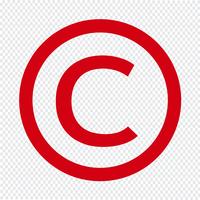 Copyright-Symbol-Symbol Vektor-Illustration vektor