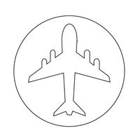 Flugzeug-Symbol vektor