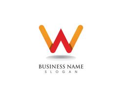 W Logo Business und Symbole Vorlage vektor