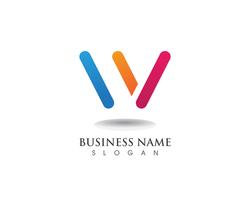 W Logo Business und Symbole Vorlage vektor