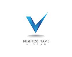 V Logo Business und Symbole Vorlage vektor