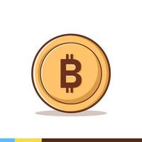Bitcoin ikon illustration vektor