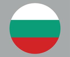 bulgarien flagga nationella Europa emblem ikon vektor illustration abstrakt designelement