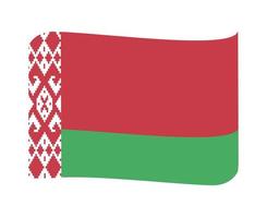 weißrussland flagge national europa emblem symbol symbol vektor illustration abstraktes design element