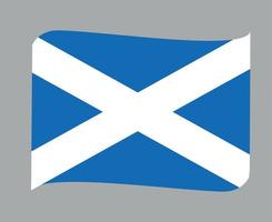 Schottland Flagge national Europa Emblem Band Symbol Vektor Illustration abstraktes Gestaltungselement