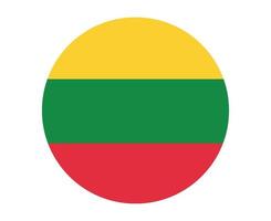 litauen flagge national europa emblem symbol vektor illustration abstraktes design element