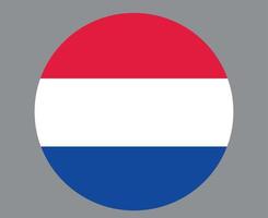 Niederlande Flagge national Europa Emblem Symbol Vektor Illustration abstraktes Gestaltungselement