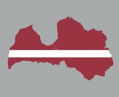 Lettland Flagge national Europa Emblem Kartensymbol Vektor Illustration abstraktes Gestaltungselement