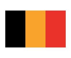 Belgien flagga nationella Europa emblem symbol ikon vektor illustration abstrakt designelement