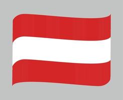 Österreich Flagge national Europa Emblem Band Symbol Vektor Illustration abstraktes Gestaltungselement
