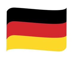 deutschland flagge national europa emblem symbol symbol vektor illustration abstraktes design element