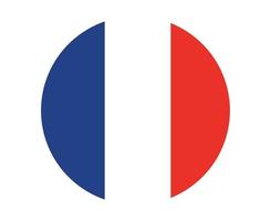 frankreich flagge national europa emblem symbol vektor illustration abstraktes design element