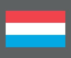 luxembourg flagga nationella Europa emblem symbol ikon vektor illustration abstrakt designelement
