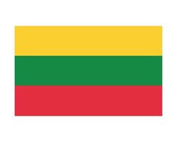 litwanien flagge national europa emblem symbol symbol vektor illustration abstraktes design element