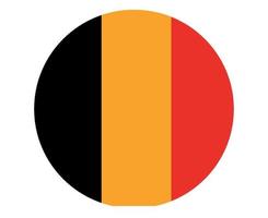 Belgien flagga nationella Europa emblem ikon vektor illustration abstrakt designelement