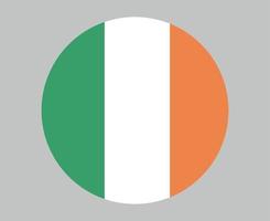 Irland Flagge nationales Europa Emblem Symbol Vektor Illustration abstraktes Gestaltungselement