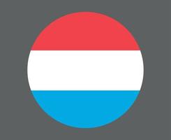 luxembourg flagga nationella Europa emblem ikon vektor illustration abstrakt designelement