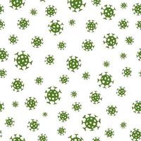 virus seamless mönster. bakgrund med illustration av nya coronavirus 2019-ncov bakgrund. dekorativ covid-19 medicinsk design. abstrakt bakterie kakel konsistens. vektor