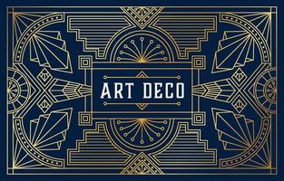 art déco stil bakgrundsmall vektor