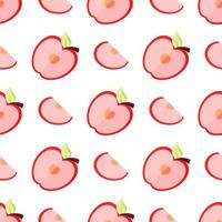 nahtlose Muster von Äpfeln vektor