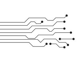 Stromkreisillustrationsdesignlogo und Symbolvektor vektor