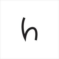 h-Logo auf weißem Hintergrund. vektor