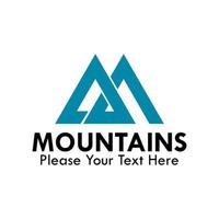 Berge-Logo-Design-Vorlage-Illustration. Dies ist gut für Web, App, Technologie, Fabrik usw vektor