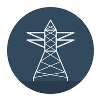 elektriska pylon koncept vektor