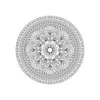 Blumen-Mandala. vintage dekorative elemente. orientalisches Muster, Vektorillustration. islamische, arabische, indische, marokkanische, spanische, türkische, pakistanische, chinesische, mystische, osmanische Motive. Malbuch Seite vektor