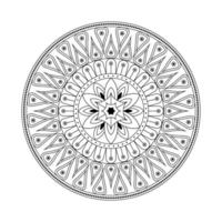 mandala med vektor i illustration handritade element i arabiska, indiska, turkiska, pakistan, ottomanska, tribal motiv. bild för målarböcker för vuxna,