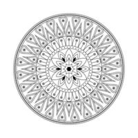 Mandala mit Vektor in Illustration handgezeichneten Elementen in arabischen, indischen, türkischen, pakistanischen, osmanischen, Stammesmotiven. Bild für Malbücher für Erwachsene,