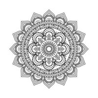 blomma mandala. vintage dekorativa element. mönster, illustration. islam, arabiska, indiska, turkiska, pakistan, kinesiska. runda prydnadsmönster, vektor