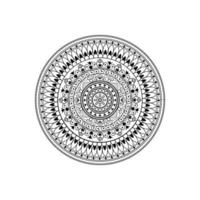 Mandala mit handgezeichneten Elementen in arabischen, indischen, ethnischen Motiven. Bild für Anti-Stress-Therapie, Malbücher für Erwachsene, Tätowierung, Dekoration von Geschirr und Schreibwaren, Kunst und Wandbild. Vektor in Illustration