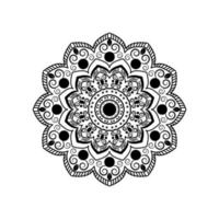 Vektor-Mandala-Muster, Henna-Tattoo-Stil. islam, arabisch, pakistan, türkisch, indisch, vektorillustration eps10 vektor